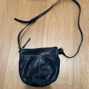 Coach Black Leather Crossbody Bag